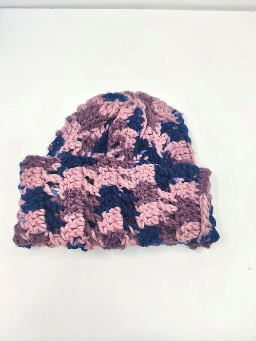 Set of 3 New Knit Beanie Hats in Pinks & Purples Warm Cozy Winter Caps